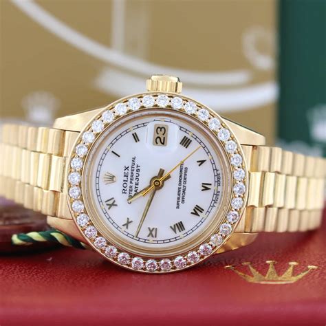 what is the value of a ladies presidential rolex|Rolex president 18k gold cost.